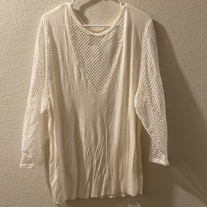 Emma & Sam large top women’s contrast long sleeve shirt